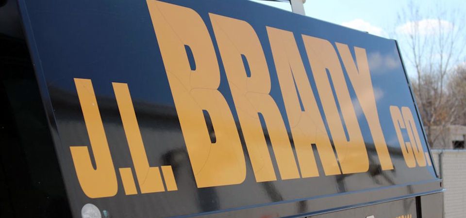 JL Brady company HVAC repair truck–2-1 JL Brady Company HVAC truck logo