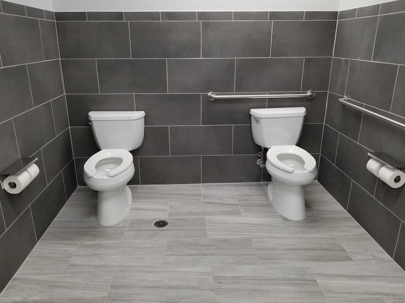 Two toilets